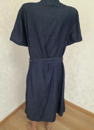 Джинсова  актуальна сукня сорочка4 фото
