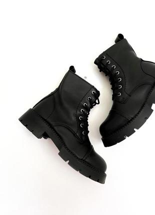 Новые черные демисезонные ботинки ботинки2 фото