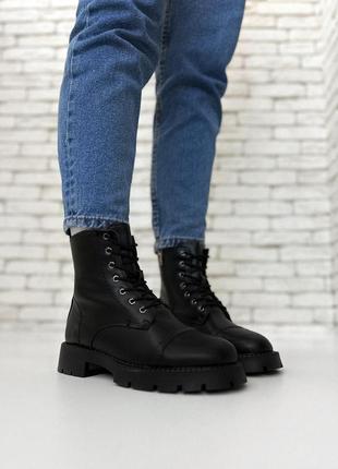 Новые черные демисезонные ботинки ботинки4 фото
