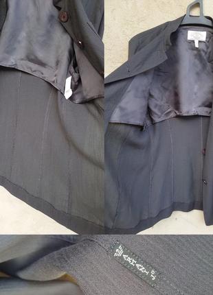 Літній розкішний вінтажний піджак жакет блейзер від georgio armani графітовий6 фото
