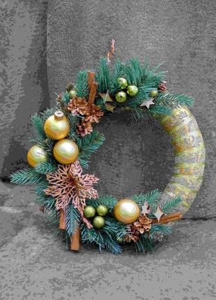 Новорічний вінок різдвяний вінок вінок на двері