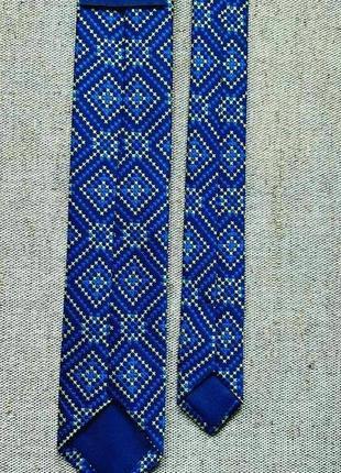Краватка "україна в синьо-жовтих кольорах", ширина 6 див.3 фото