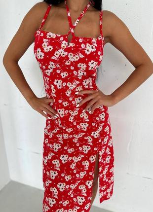 🔝 летнее платье сарафан в цветочный принт