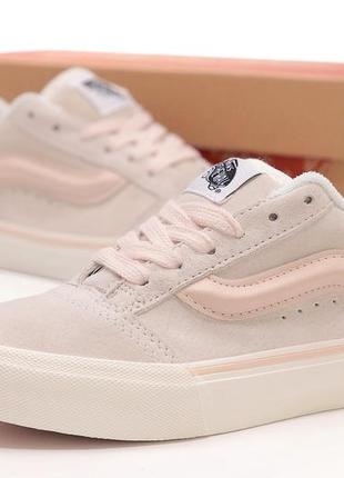 Женские кроссовки кеды vans old skool knu розовые