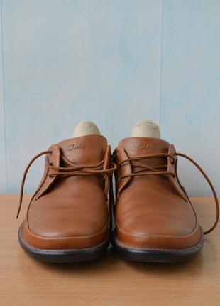 Кожаные мужские туфли, мокасины  clarks, кожа 28, 5 см.3 фото