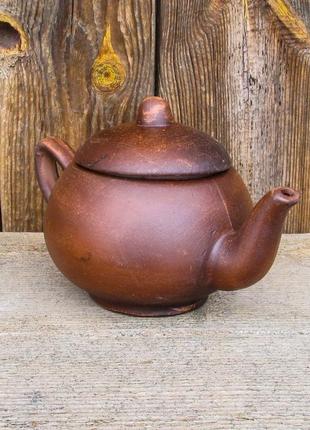 Чайник 0,3 л. з червоної глини