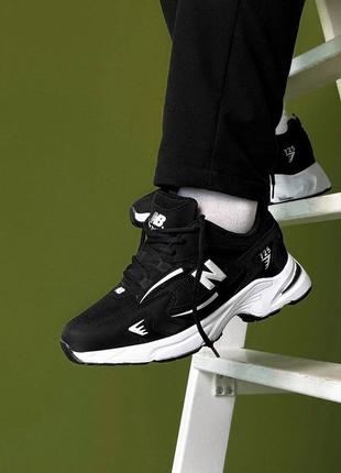 New balance 725 black white кроссовки мужские3 фото