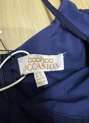 Акция 🎁 новое стильное длинное платье boohoo с рюшами и вырезом на плечах
 zara h&amp;m5 фото