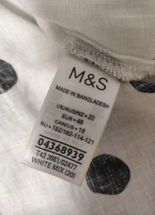 Сорочка з натурального льону m&amp;s розмір xxl 205 фото