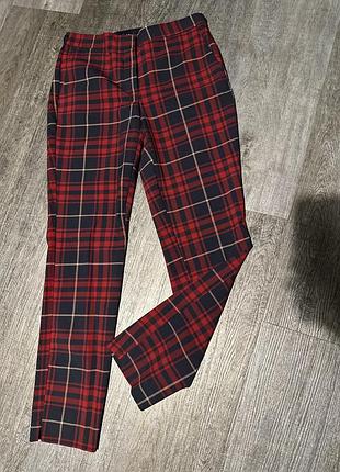 Стильные брюки в клетку zara, штанишки, брюки, штаны