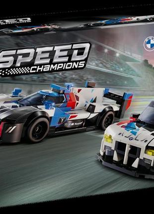 Lego speed champions автомобілі для перегонів bmw m4 gt3 і bmw m hybrid v8 76922