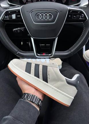 Чоловічі кросівки adidas originals campus beige black gum5 фото