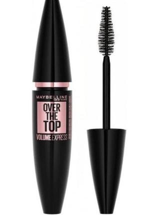 Тушь для ресниц maybelline over the top volume express black, 8.7 мл