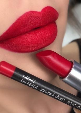 Mac lip pencil олівець для губ cherry1 фото