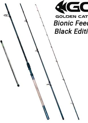 Фидерное удилище 3.9 м тест до 150 гр gc bionic feeder black edition2 фото