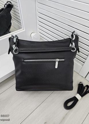 Женская стильная и качественная сумка мешок из эко кожи серый а410 фото