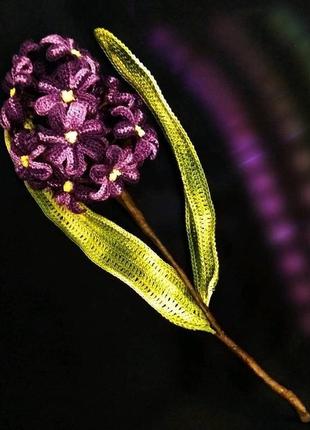 Вязаный цветок гиацинт