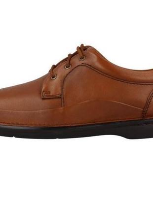 Кожаные мужские туфли, мокасины  clarks, кожа 28, 5 см.1 фото
