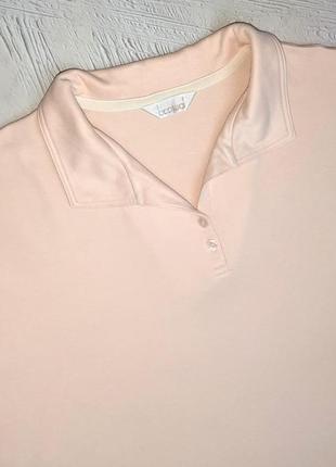 💝2+1=4 базовая нежно-персиковая женская футболка поло casual, размер 50 - 522 фото
