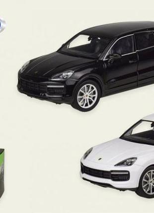 Дитяча іграшка машинка металева, 1:24,  porsche cayenne turbo, відкриваються двері,капот, 24092 welly