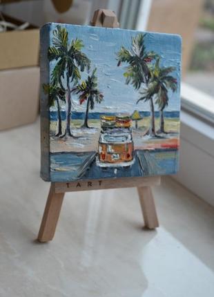 Картина масляными красками "на море". подарочный набор.2 фото