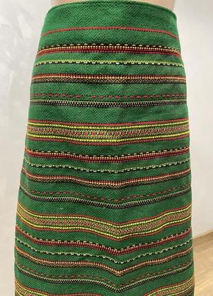 Стильная юбка женская плахта (запаска) ручной работы. п-1276 фото
