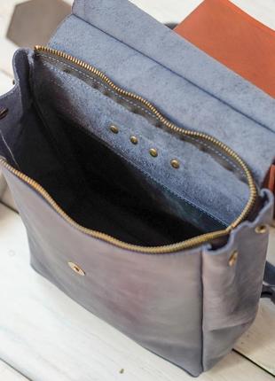 Кожаный рюкзак для девушки5 фото