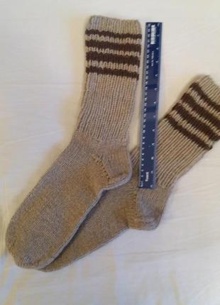 Шкарпетки вовняні подовжені цельновязанние довжина 43-44см купуйте!1 фото
