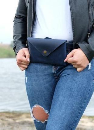 Шкіряна бананка на ремені