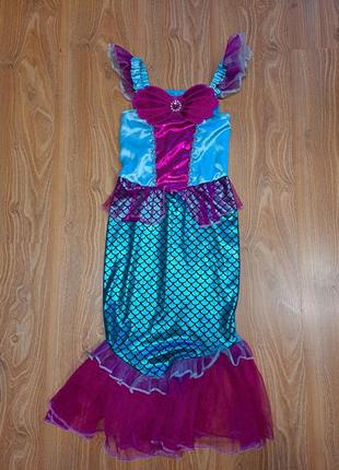 Карновальное платья русалка 6-8лет1 фото