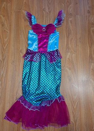 Карновальное платья русалка 6-8лет4 фото