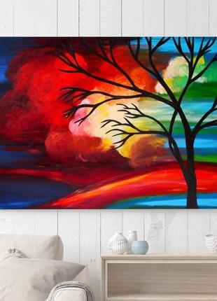 Дыхание ветра, картина 70x50x2 см