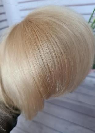 Накладка топпер макушка челка полупарик 100% натуральный волос.