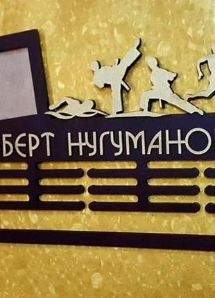 Медальница с рамкой для фото 52х26 см, фото 10х15