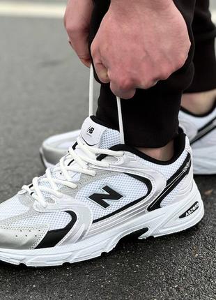 Кроссовки мужские new balance 530 серебристый белый3 фото