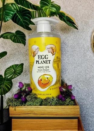 Шампунь з кератином daeng gi meo ri egg planet keratin shampoo 700 ml1 фото