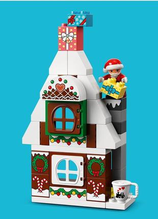 Lego лего duplо пряничный домик деда мороза 10976 (50 деталей) brickslife4 фото