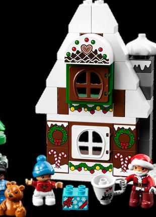 Lego лего duplо пряничный домик деда мороза 10976 (50 деталей) brickslife3 фото