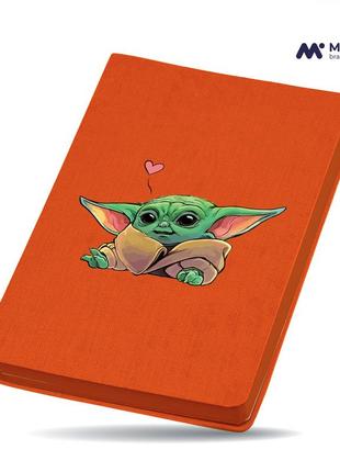 Блокнот а5 грогу йода лайк (grogu baby yoda) оранжевый (92288-3522-og)