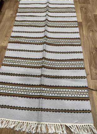 Стильний гуцульський килим ручної роботи розміром 150*70см. d-00056 фото