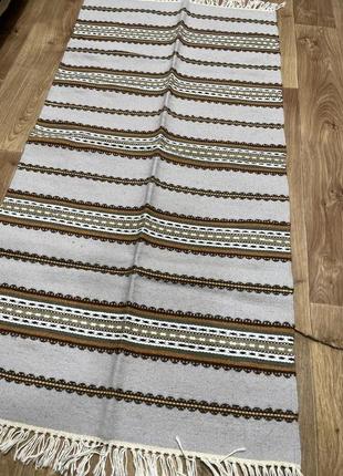 Стильний гуцульський килим ручної роботи розміром 150*70см. d-00057 фото
