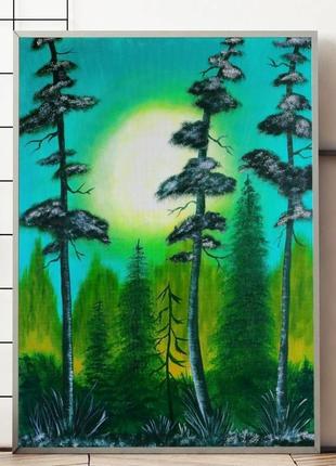 Змішаний ліс, картина 80x60x2 см