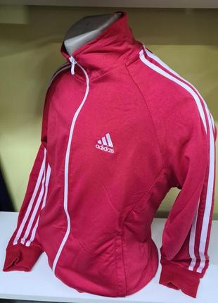 Кофта адидас мужская унисекс, олимпийка adidas весна лето , красная олимпийка, кофта на молнии, тонкая олимпийка2 фото