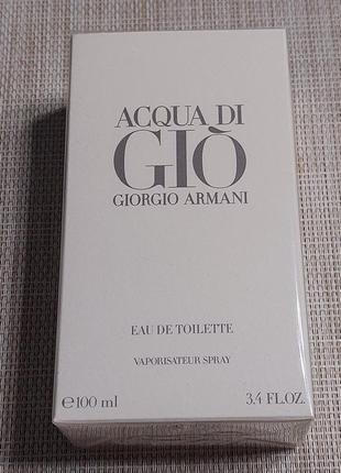 Туалетная вода для мужчин giorgio armani acqua di gio eau de toilette. объемом 100 ml.2 фото