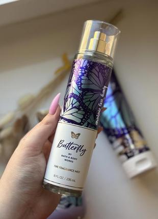 Спрей для тела/волосы bath and body works butterfly