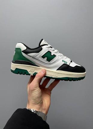 New balance 550 white black green