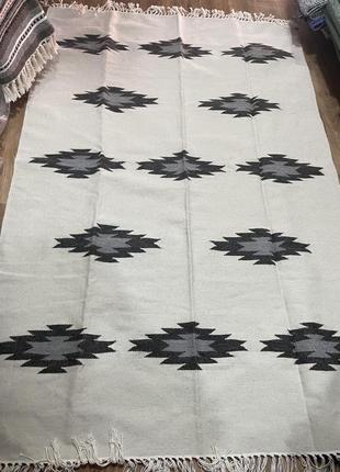 Стильний гуцульський килим ручної роботи розміром 200*140см. d-00331 фото