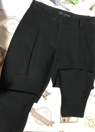 Штани вільного крою zara basic3 фото