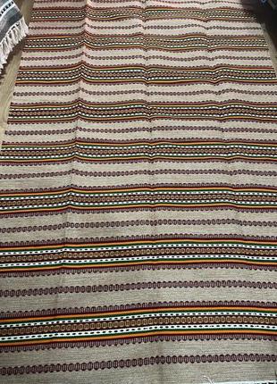Стильний гуцульський килим ручної роботи розміром 200*140см. d-00393 фото