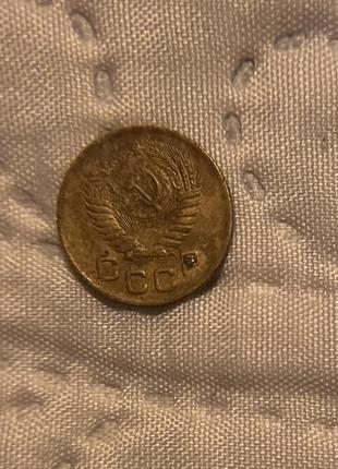 Редкая  монета,  1коп 1956 года.2 фото